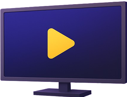 Voostream IPTV service on TV with video icon