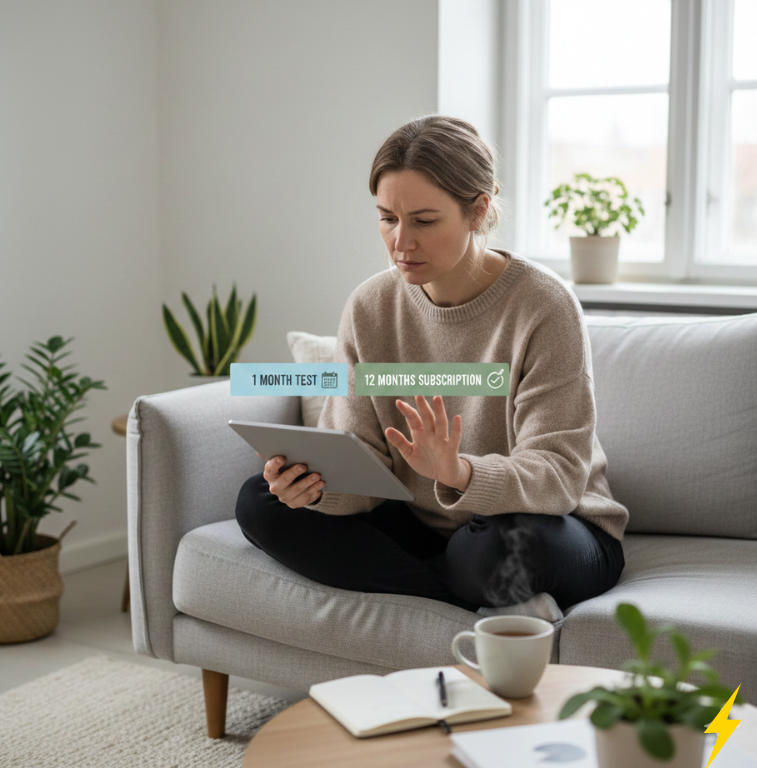 Tester un IPTV 1 mois avant de choisir un abonnement IPTV 12 mois