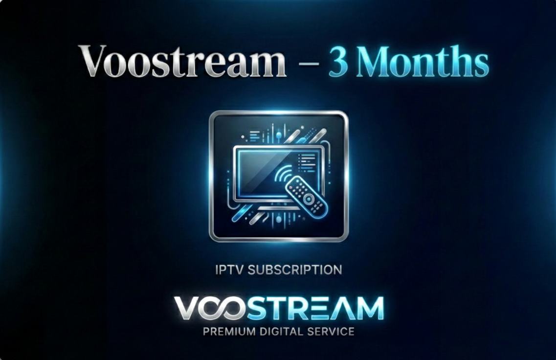 Voostream 3 Months IPTV Subscription Voostream 3 Months IPTV Subscription