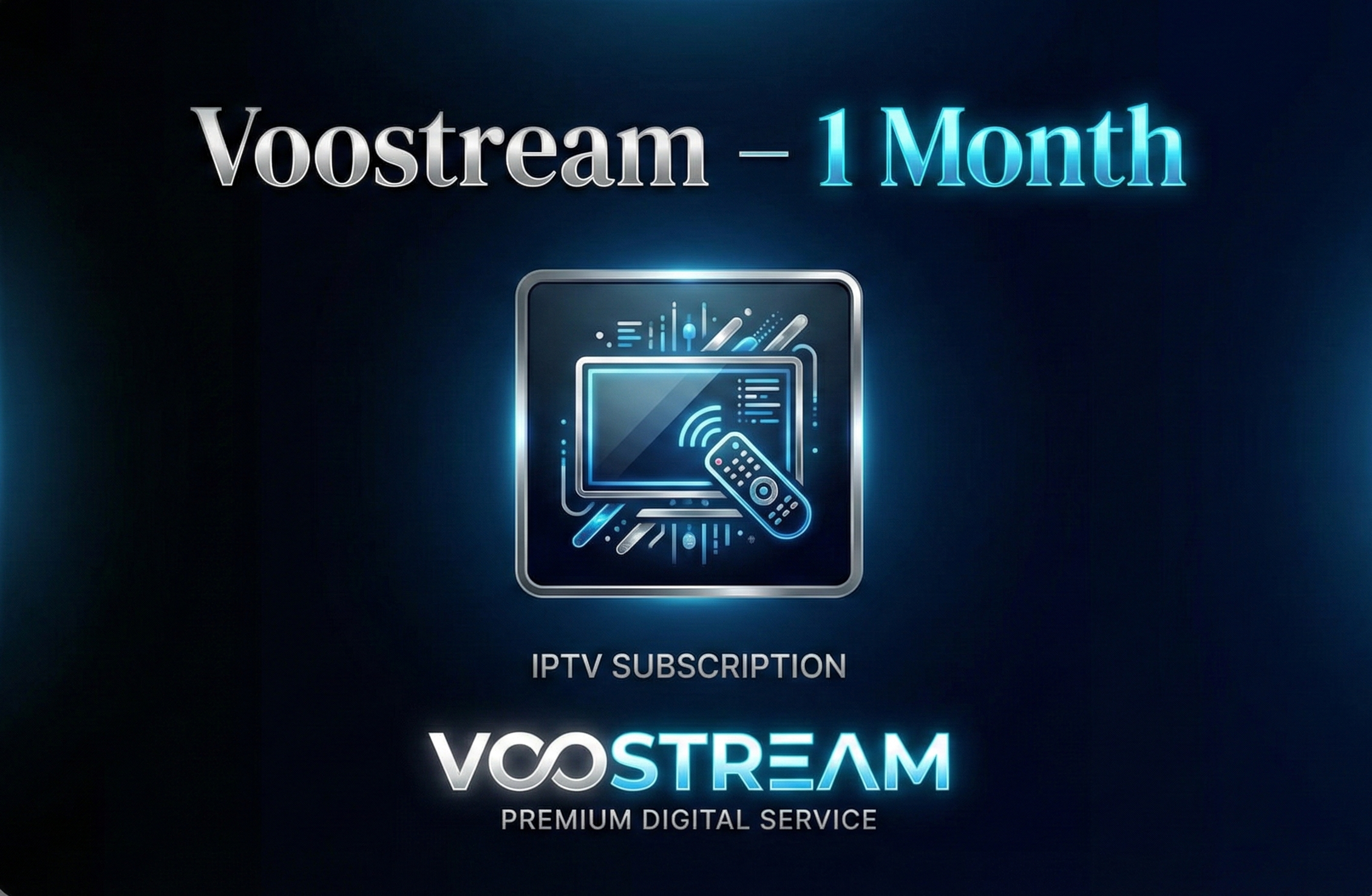 Voostream – 1 Month IPTV Subscription Voostream – 1 Month IPTV Subscription